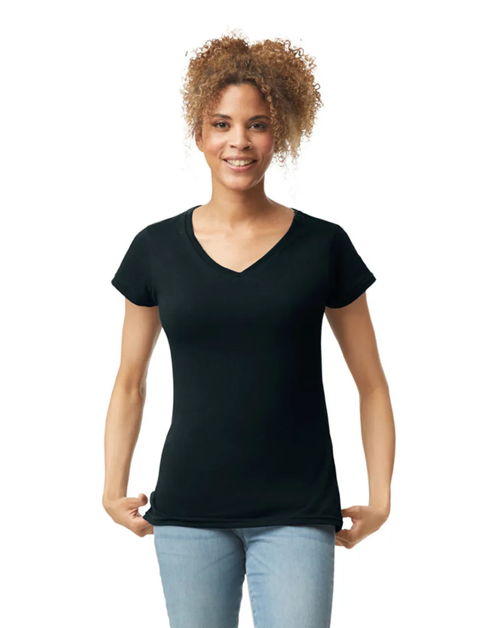 Gildan Womens Softstyle V-Neck T-Shirt