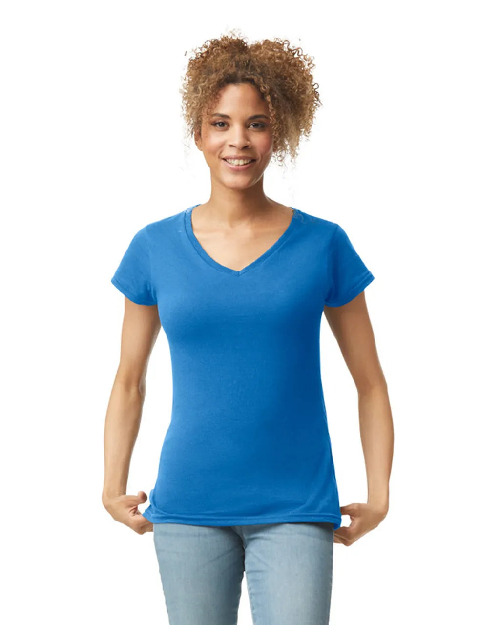 Gildan Womens Softstyle V-Neck T-Shirt