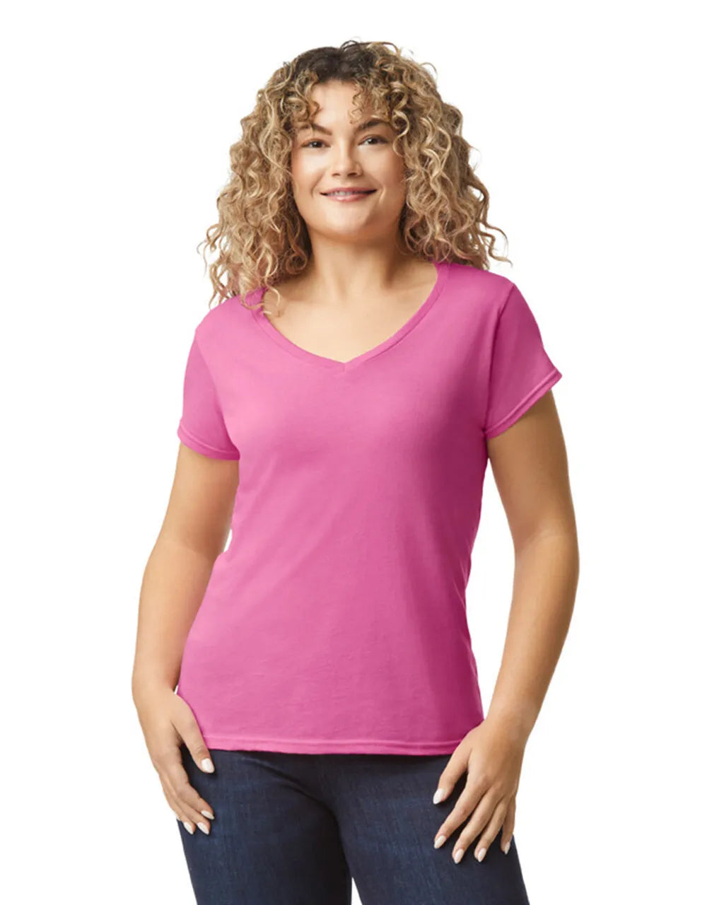 Gildan Womens Softstyle V-Neck T-Shirt
