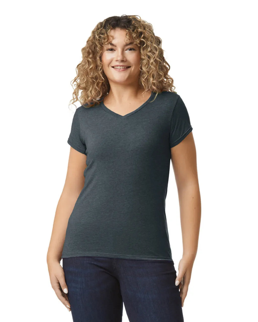 Gildan Womens Softstyle V-Neck T-Shirt