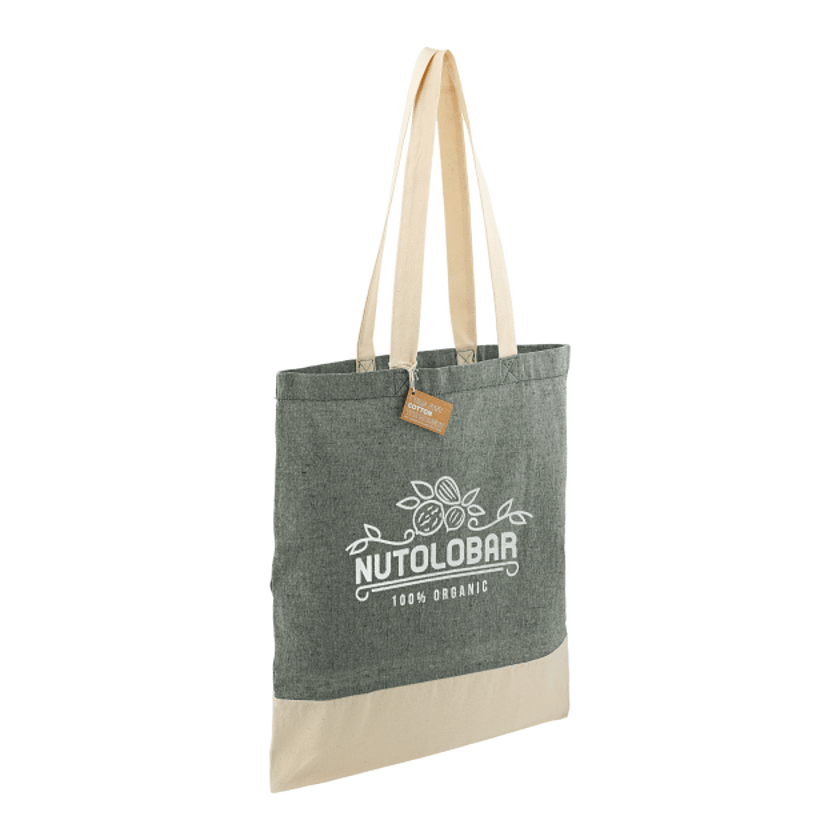 Split Recycled 5oz Cotton Twill Convention Tote