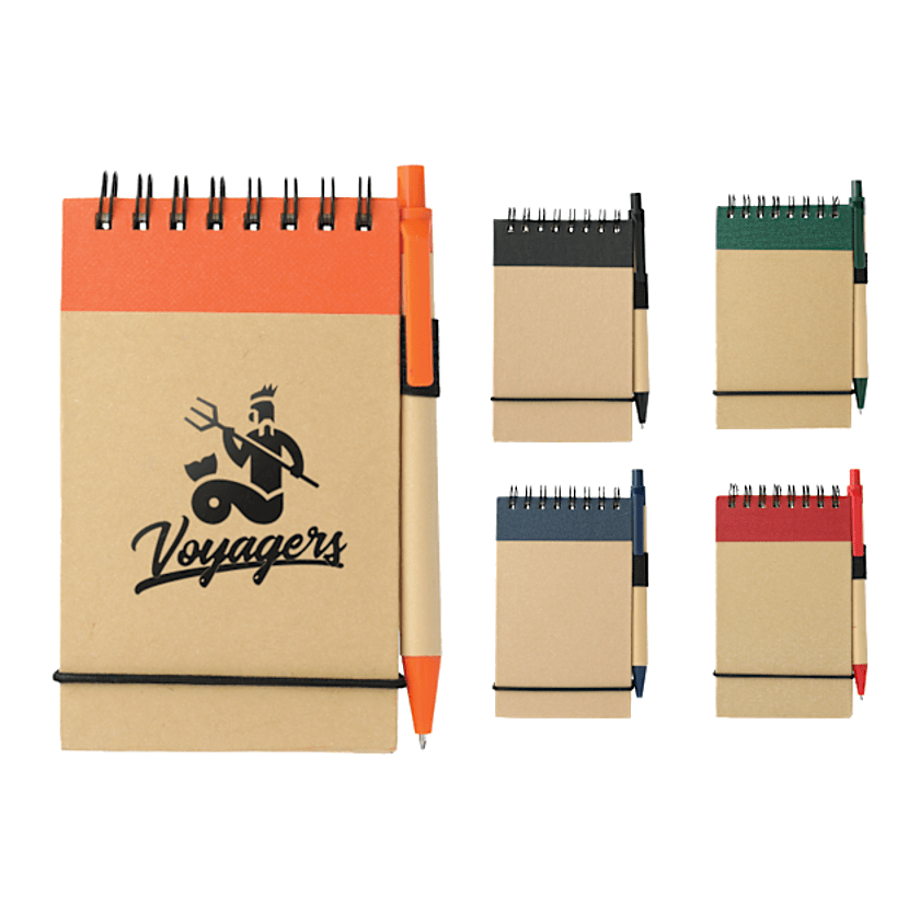 5" x 4" FSC® Mix Recycled Jotter with Pen