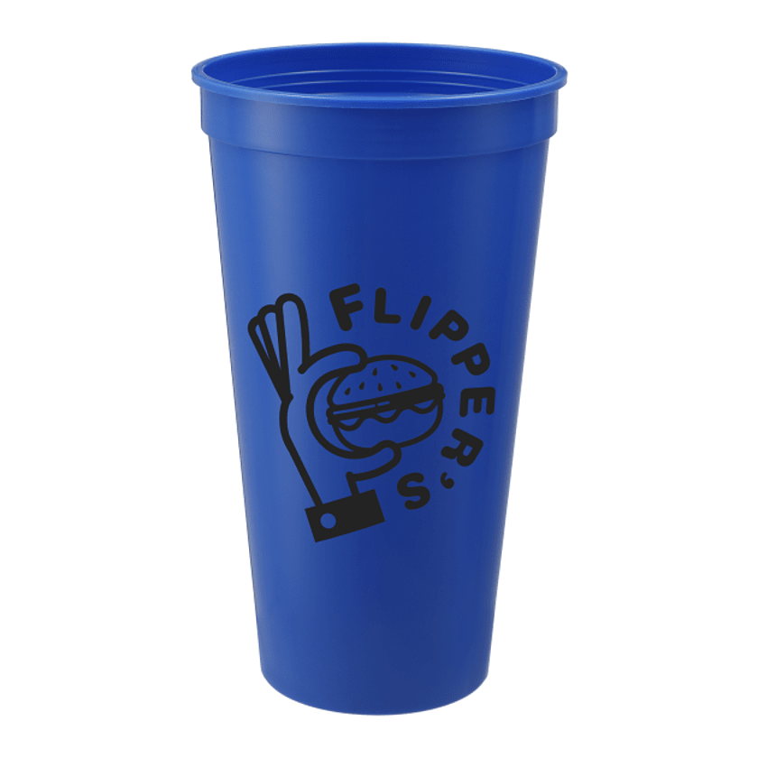 Solid 24oz Recycled Stadium Cup