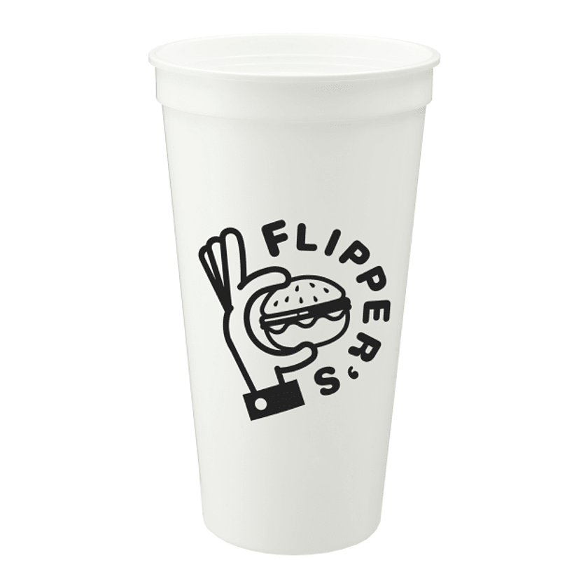 Solid 24oz Recycled Stadium Cup