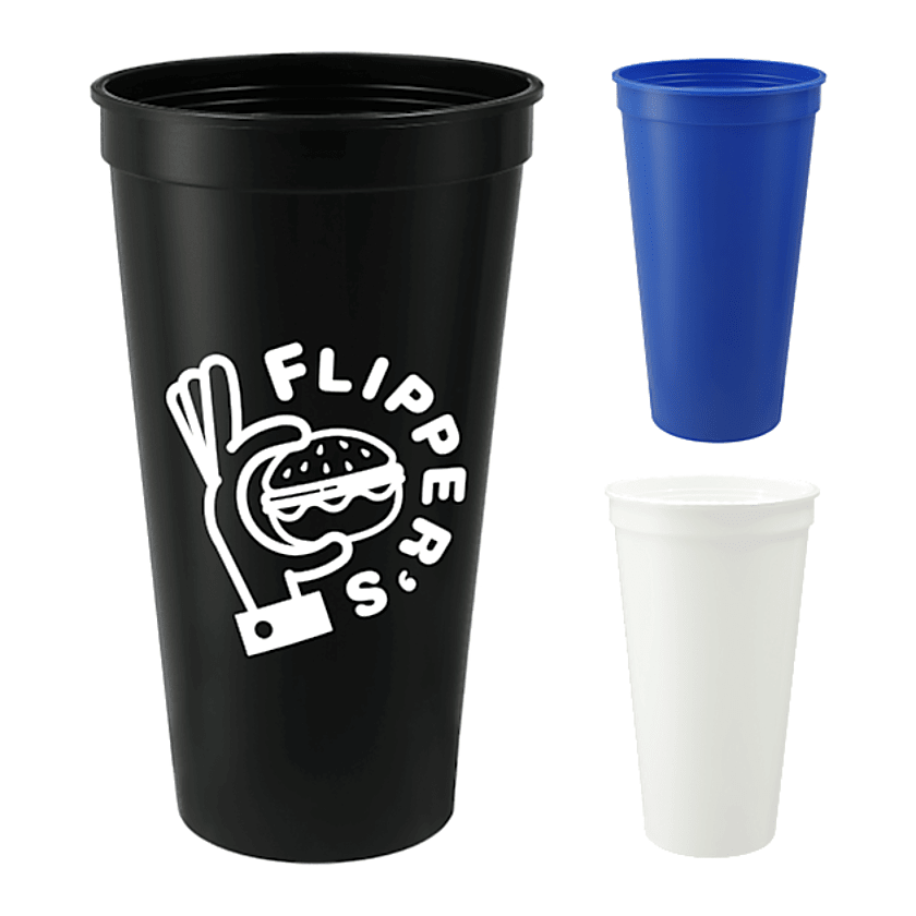 Solid 24oz Recycled Stadium Cup