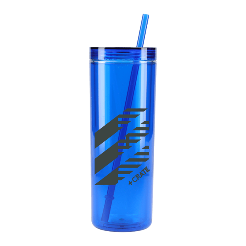 Chroma Recycled Acrylic Skinny Tumbler 16oz
