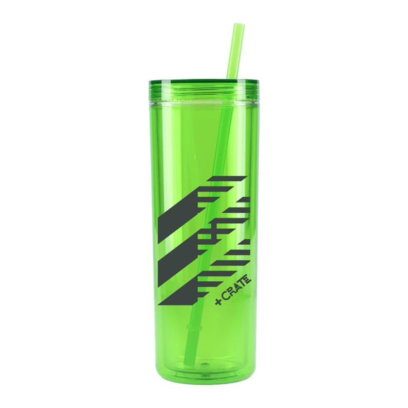 Chroma Recycled Acrylic Skinny Tumbler 16oz