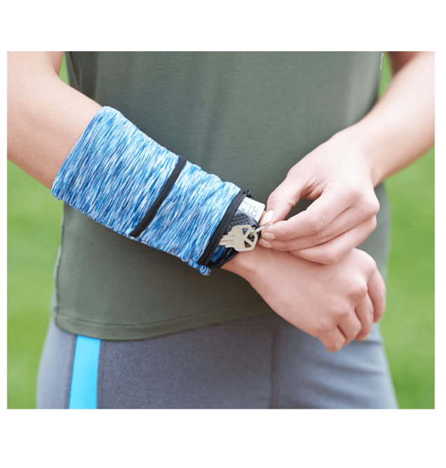 Cooling Heathered Wrist Band with Pocket