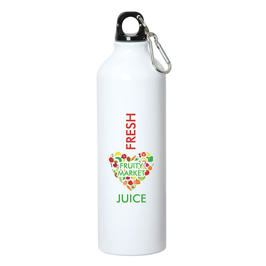 750 mL (25 Fl. Oz.) Aluminum Water Bottle With Carabiner