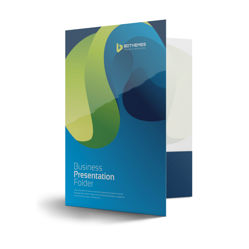 9x12" High-Gloss Presentation Folder - Durable 14pt for Seminars & Tradeshows