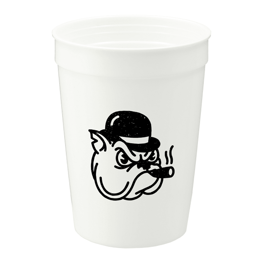 Solid 12oz Recycled Stadium Cup